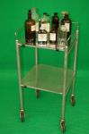 Stainless Steel Trolley with Period Bottles