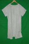 Patient Gown with Blue and White Pattern