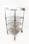 Stainless steel hospital trolley