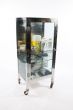 Chrome mortuary cabinet dressed