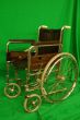Chrome and Brown Wheelchair