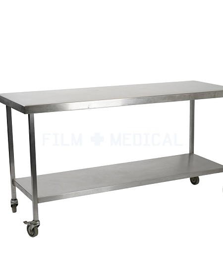 Metal Table Laboratory On Wheels 