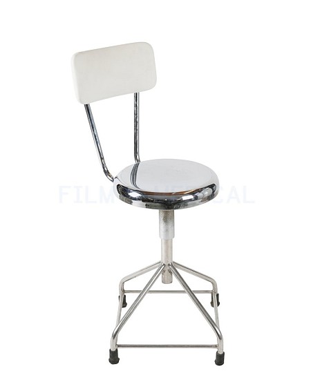 Metal Stool With Back Rest 