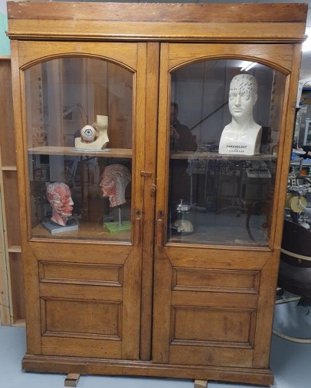 Glass Fronted Wooden Cabinet 