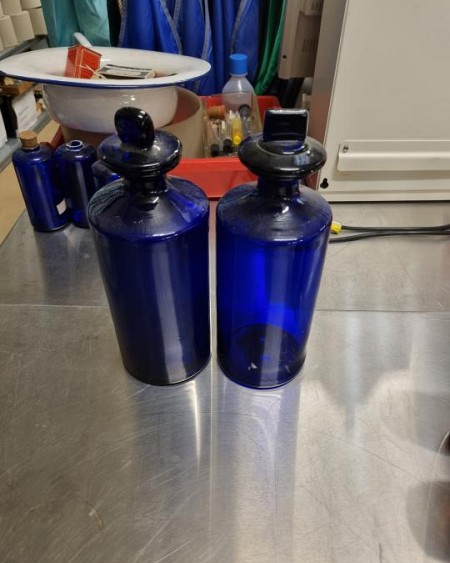 large bottle blue lid