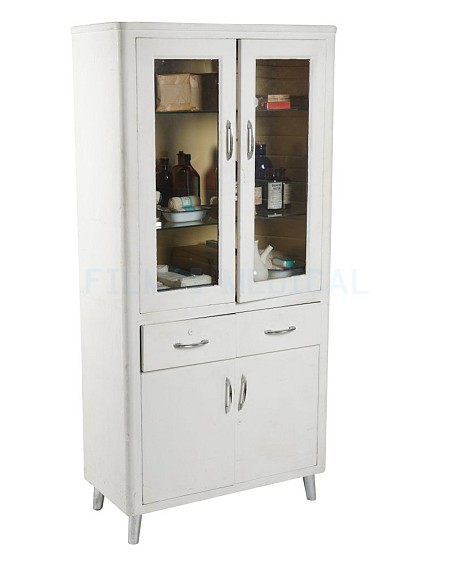 Period Double Fronted Hospital Cabinet dressed