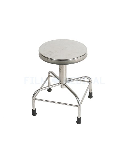 Stainless steel deals stool with back