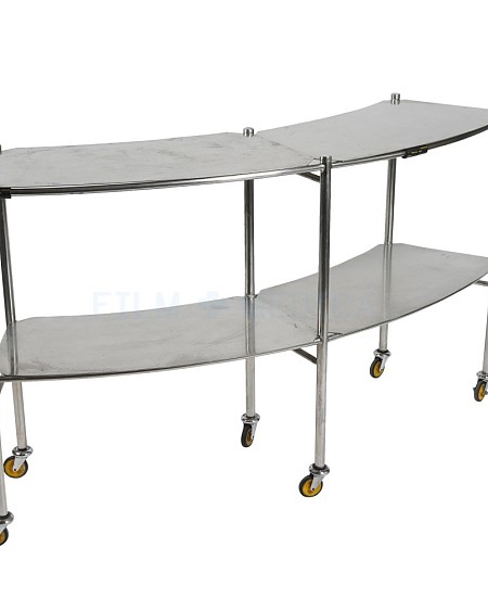 Curved Steel Trolley Double