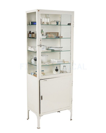 Glass Period White Cabinet Undressed Dressing Priced Separately 