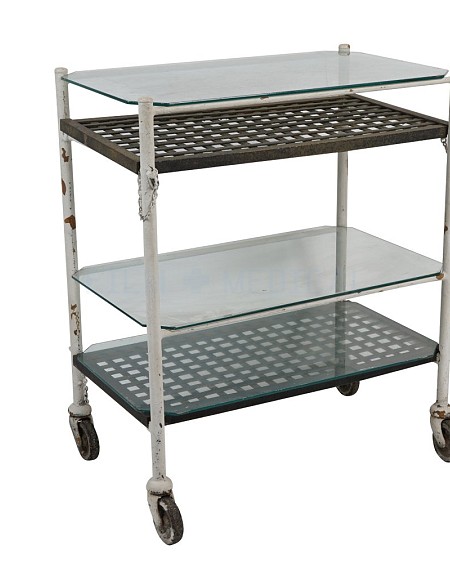 Period Rectangular 4 Tier trolley 