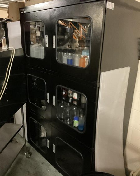 Black dehumidifier cabinet 