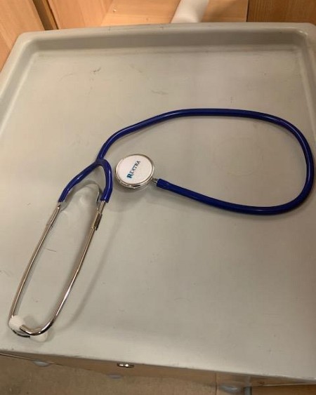 Stethoscope blue