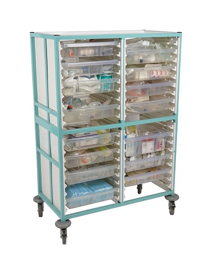 Double Care Tray Trolley