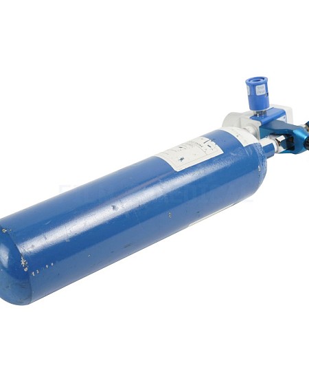 Small Blue Oxygen Tank With Valve