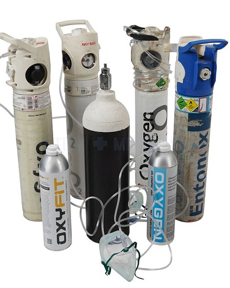 Group Of Oxygen Tanks (Priced Individually)  