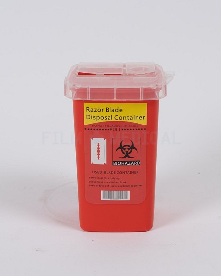 Red Sharps Bin