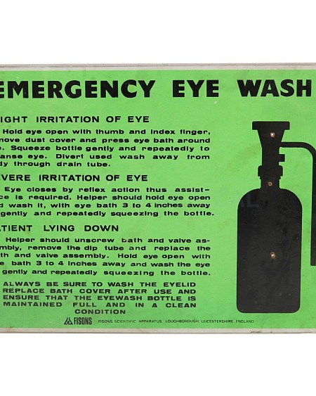 Emergency Eye Wash Sign