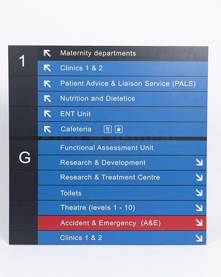 Hospital Sign Maternity Departments