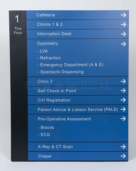 Hospital Sign Cafeteria Large