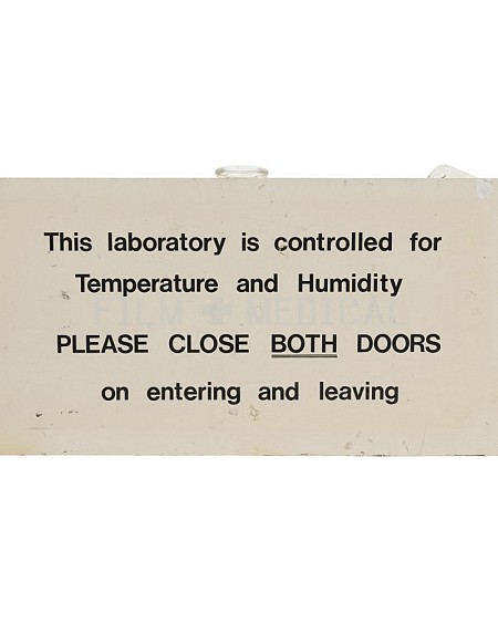 Laboratory is controlled Sign