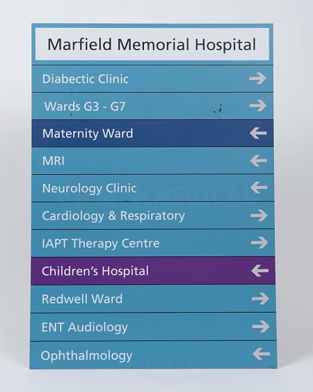 Hospital Sign Diabetic Clinic 