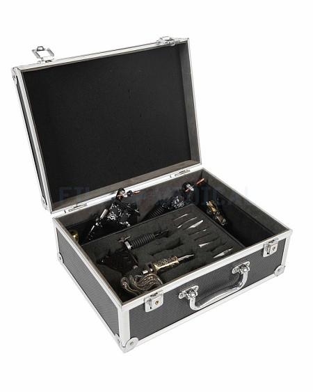 Tattoo Gun Set In Metal Case 