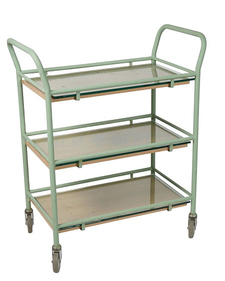 Period Trolley 3 Tier Green