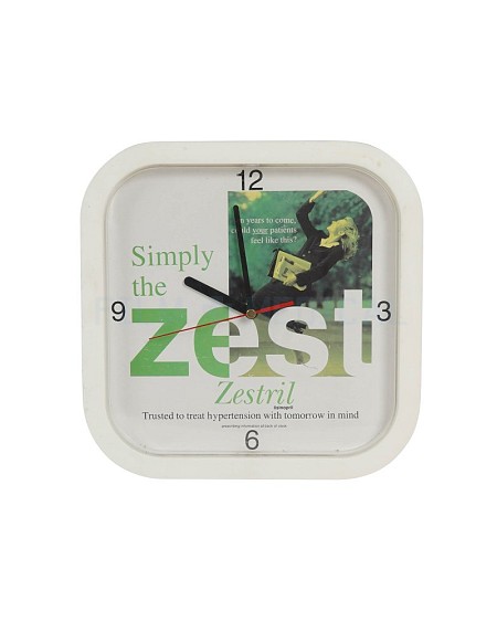 Square Simply Zest Clock