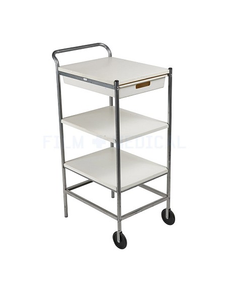 3 Tier White Trolley 