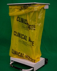 Medical Waste Bin with Yellow Bag