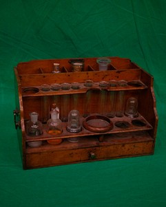 Period Laboratory Stand and Glassware