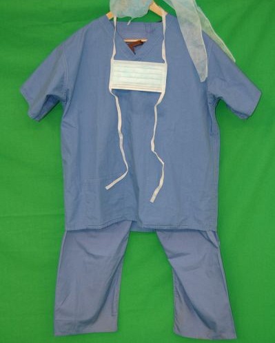 Blue Surgical Scrubs Set