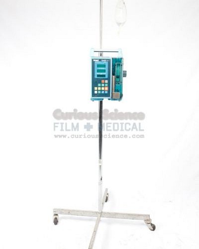 Infusion Pump and fluid/drip bag on stand