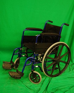 Blue and Black Wheelchair