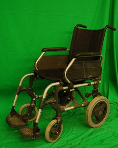 Alloy and Black Wheelchair.
