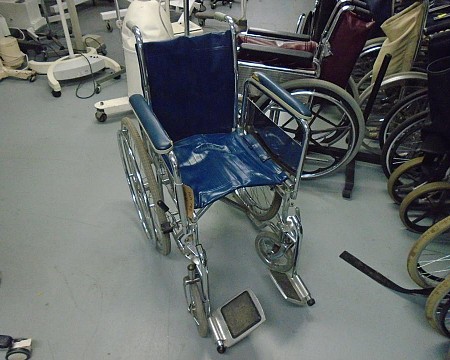 Wheelchair Blue Fabric