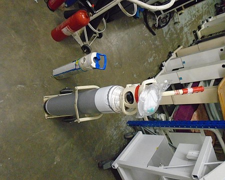oxygen tank and trolley