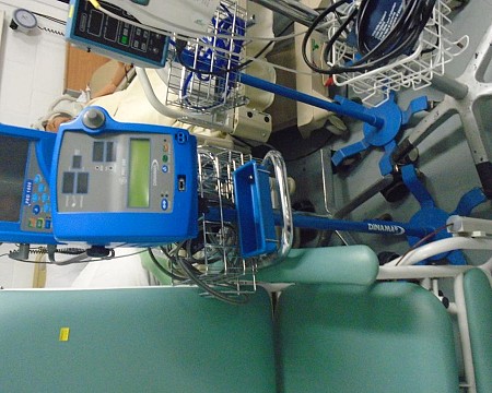 blood pressure machine blue