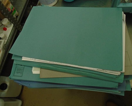 Qty dressing soft  unopened trays folder files 