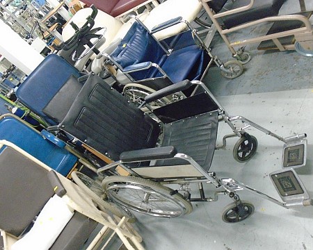 Black wheelchair high back