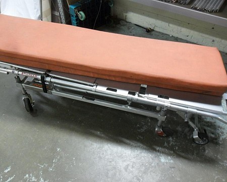 Ambulance Stretcher orange mattress 