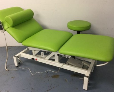 Physio examination couch and matching stool