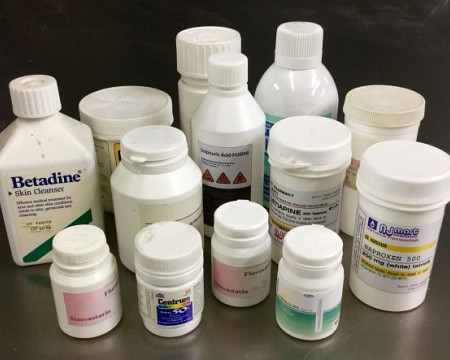 Plastic medicine containers
