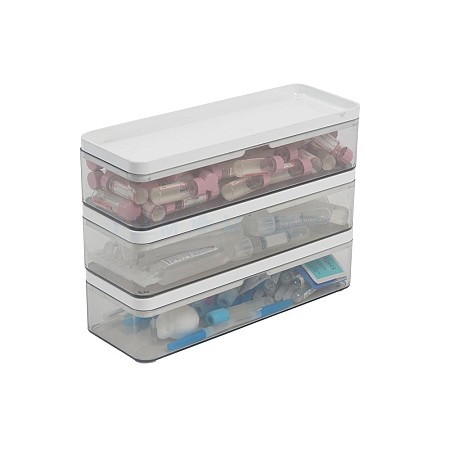 Clear Stacking Storage Boxes Priced Individually 10x28 