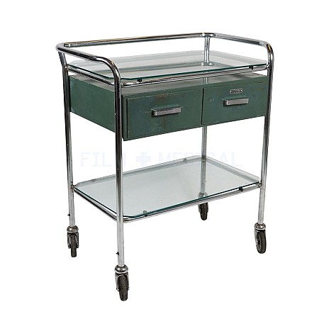 Period Rectangular Trolley 2 Drawers 