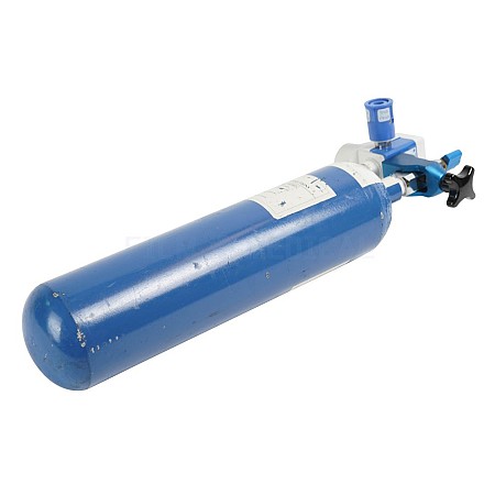 Small Blue Oxygen Tank With Valve