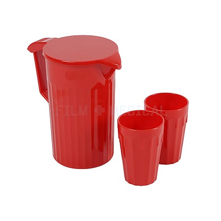 Red Jug and Beakers