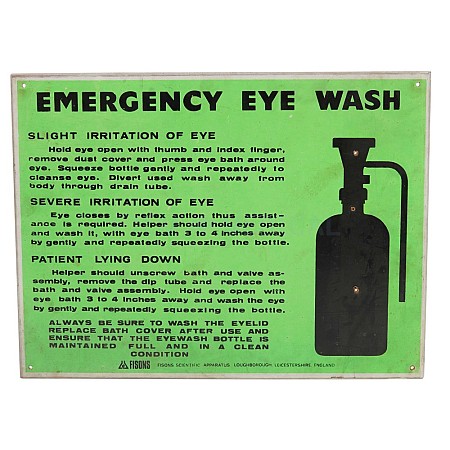 Emergency Eye Wash Sign