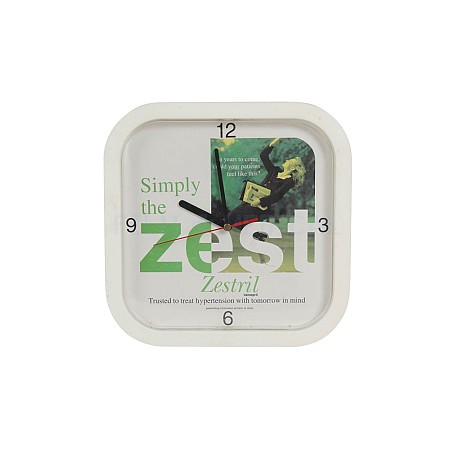 Square Simply Zest Clock