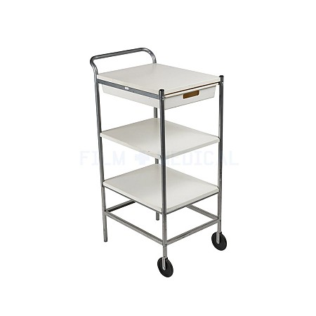 3 Tier White Trolley 